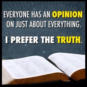 opinion vs truth
