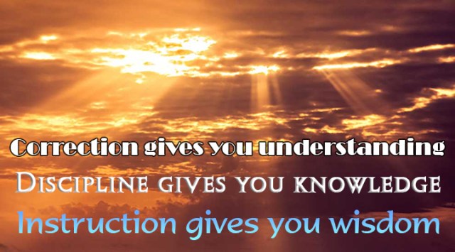 correction, discipline and instruction ns