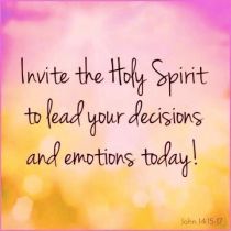 holy spirit invitation