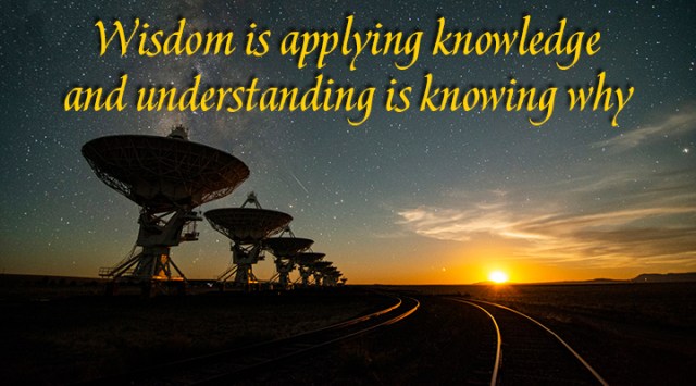 ns wisdom is applied knowledge