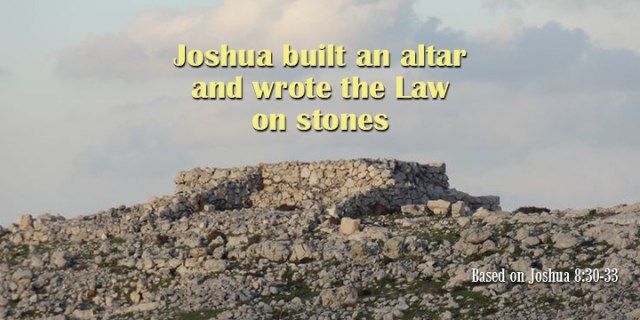 et joshua's stone altar